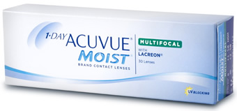 Gleitsicht-Kontaktlinse Acuvue Moist multifocal zur Korrektur von Kurz- oder Weitsichtigkeit