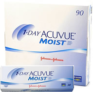 Sphärische Kontaktlinse Acuvue Moist Tageslinse zur Korrektur von Kurz- oder Weitsichtigkeit