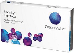 Mehrstärken-Kontaktlinse Biofinity multifocal zur Korrektur von Kurz- oder Weitsichtigkeit